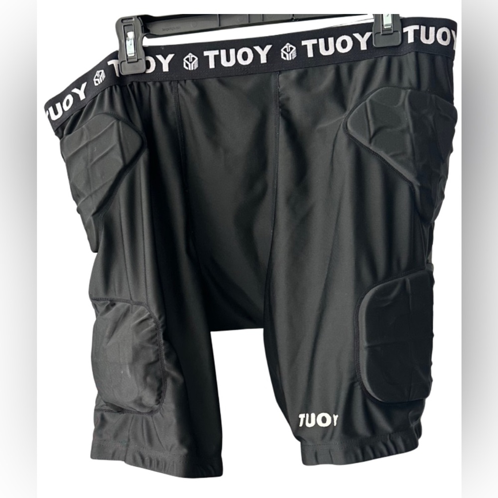 Men's Black TUOY Padded Compression Shorts 2XL